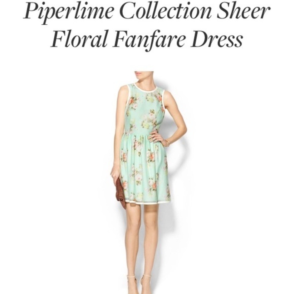 NWT mint floral dress